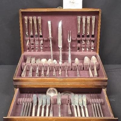 Prestige Plate Service For Eight - Grenoble Flatware With Box/Additional Service Pieces