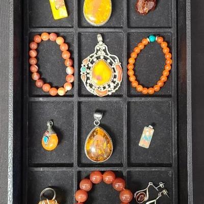 Amazing Amber-Tone Stone Selections - Pendants, Bracelets, And Other Jewelry 