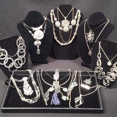 Silvertones & Stunning Stones Costume Jewelry Variety 