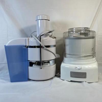 Jack LaLanne Power Juicer + Cuisinart Ice Cream Maker Machine Lot (2 Appliances)