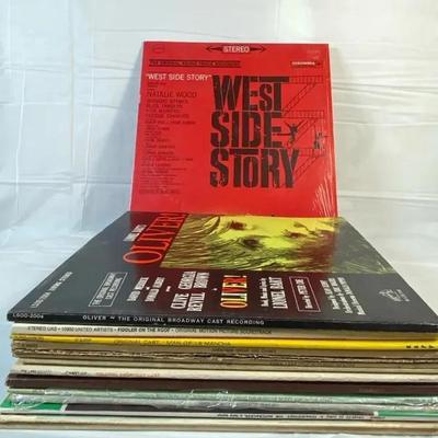 Vintage Broadway & Classical LP Record Lot – West Side Story, Jesus Christ Superstar, Oliver!, Man o