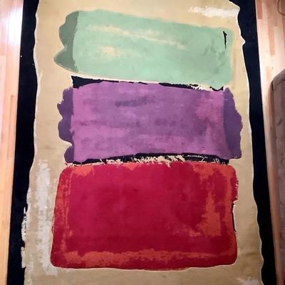 Large Abstract Area Rug