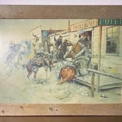 C. M. Russell "In Without Knocking" Giclee Print 