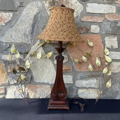 Lamp & Brass Wall Hanging Branches