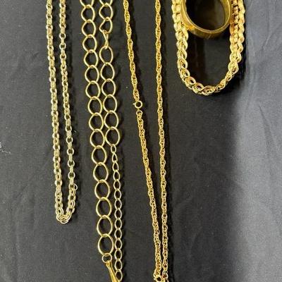 Goldtone Chain Lot 