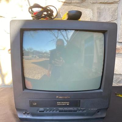 Panasonic TV & VCR W/ Remote & Antenna
