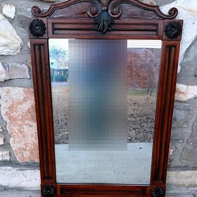 Victorian Style Wood Frame Mirror