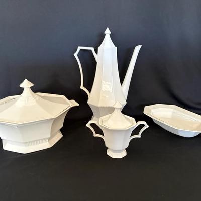 Independence Ironstone Dinnerware Pieces In Classic White