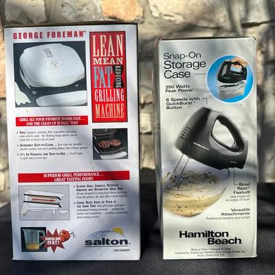 George Foreman Grill & Hamilton Beach Hand Mixer 
