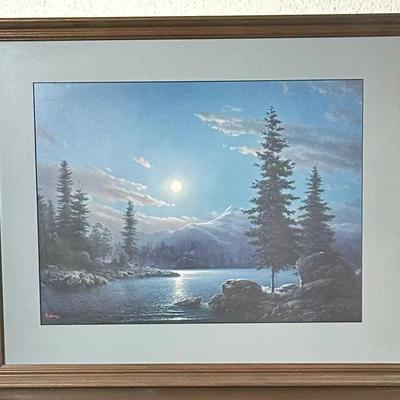 Dalhart Windberg "Embraced By Moonlight" Framed Print