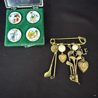 Disney Ball Markers And Golf-Themed Pin