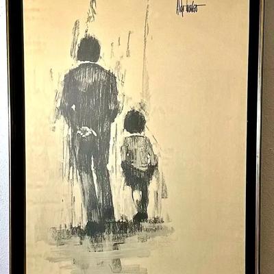 Aldo Luongo "Father And Son" Framed Print