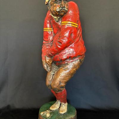 A Golfer (Missing His Golf Club)