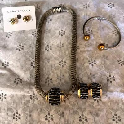 Unique Two Tone Jewelry Lot