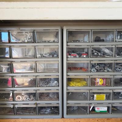 Set Of 2 Stack-On Drawer Storage Cabinet (Set #2 With Larger Drawers) 