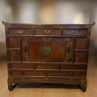 Wooden Accent Cabinet 