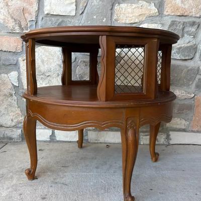 Accent Table with Mesh Panels 