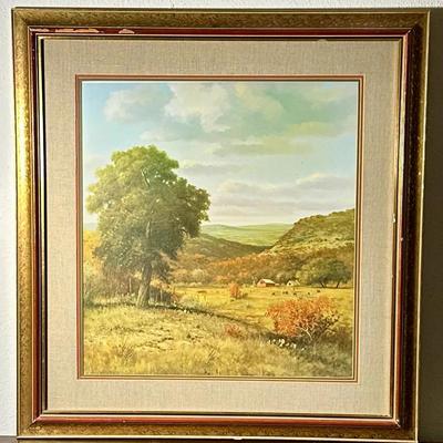 Porfirio Salinas "Autumn In The Hill Country" Framed Print