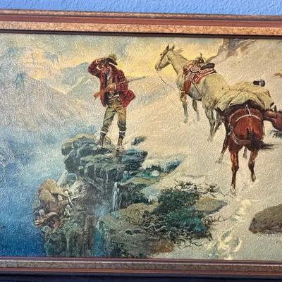 Painting By CM Russell ‘Meat In The Pan’