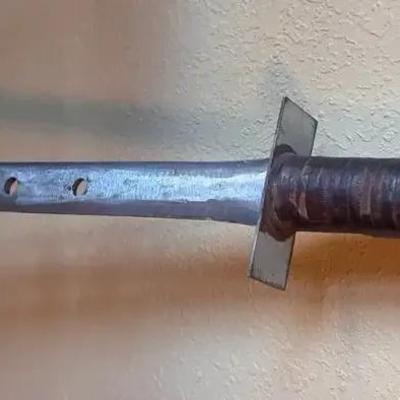 Decorative Short Sword or Dagger with Metal Blade