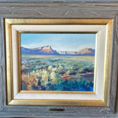 Original Oil Painting By Dale Martin, No Glass " Bad Lands "
