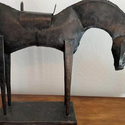 Hand Crafted Metal Horse