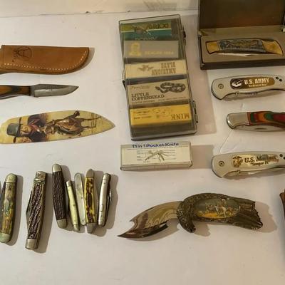 Pocket Knives, Small Knives with Sheaths
