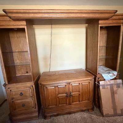 Solid Wood Millennium Entertainment Center (77 5/8in X 100 1/4in)