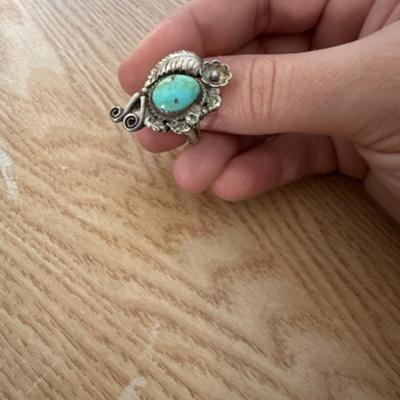 Sale Photo Thumbnail #1202: Sterling & turquoise