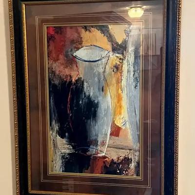 Framed Abstract Artwork