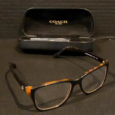 Coach Black Turquoise Eyeglasses With Case