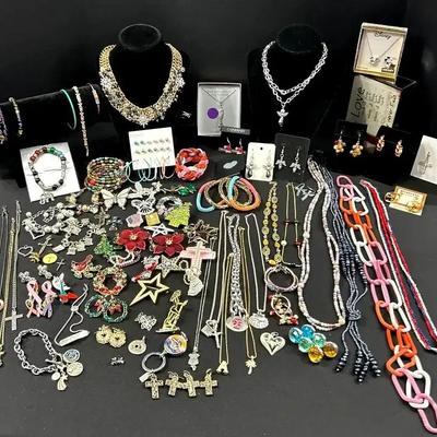 Colorful Jewelry Collection, featuring Religious, Christmas & Symbolic Designs