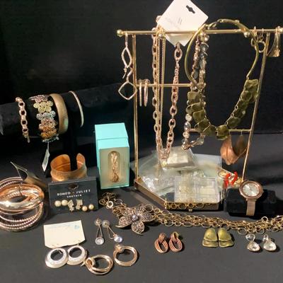 Rose Gold And Copper Toned Jewelry 