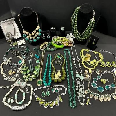 Green-themed Jewelry Featuring Liz Claiborne