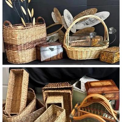 Metal and Basket Décor Collection