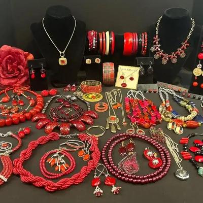 Red-themed Jewelry Featuring Anne Klein And Chaps 