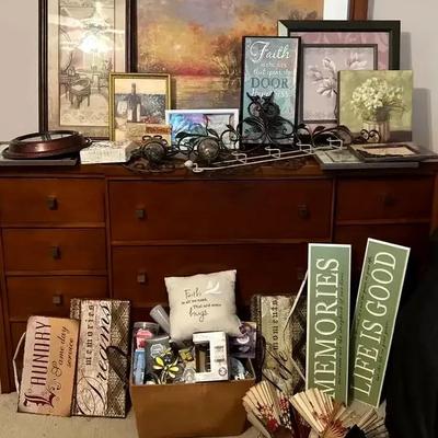 Wall Art, Clock & Inspirational Décor Collection with Air Fresheners