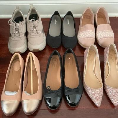 Jewel Badgley Mischka, Allbirds, Clarks, Earth Origins Womens size 9/9.5 Shoes