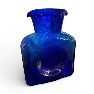 Blenko Cobalt Blue Water Pitcher 