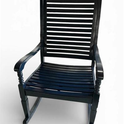 Naval Academy Blue Wide Seat Rocking Chair 