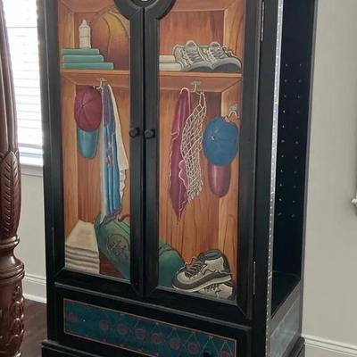 Grant Hill Baseball Theme Painted Wardrobe