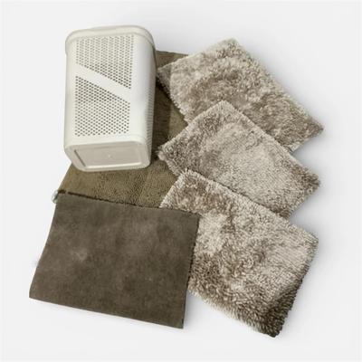 Brown Bath Mats With Tan Hamper 