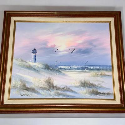 R. Taylon Beach Painting (25 x 21)