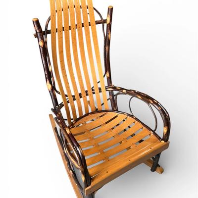 Hickory And Oak Bentwood Rocker 