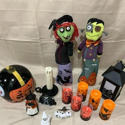 Halloween Goods Including Steelers Ceramic Pumpkin 