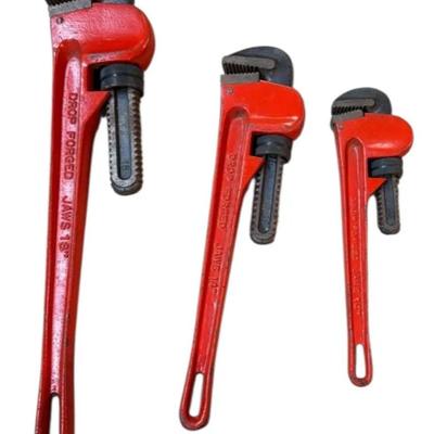 Various Sized Pipe Wrenches
