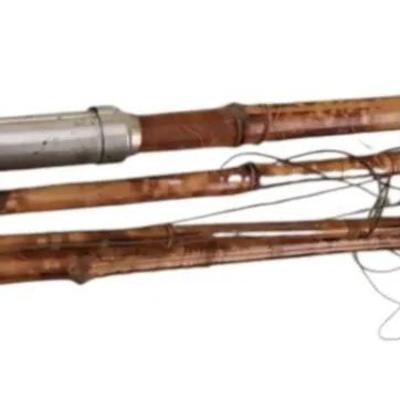 Antique Montague "D-E" Bamboo Fly Fishing Rod