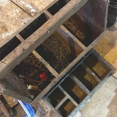 Vintage toolboxes, anvils, And Rulers