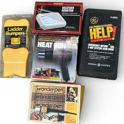 Ladder Bumpers, Weather Monitor, Heat Gun, Two-way Citizens Band Radio, Wonderpen