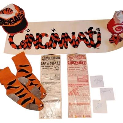 Vintage Cincinnati Sports Memorabilia Collection 